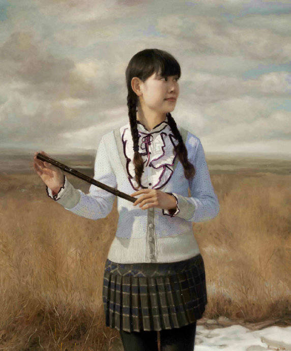 图片[12]-80后新锐画家——赵新雨油画中的青春少女-魔性次元
