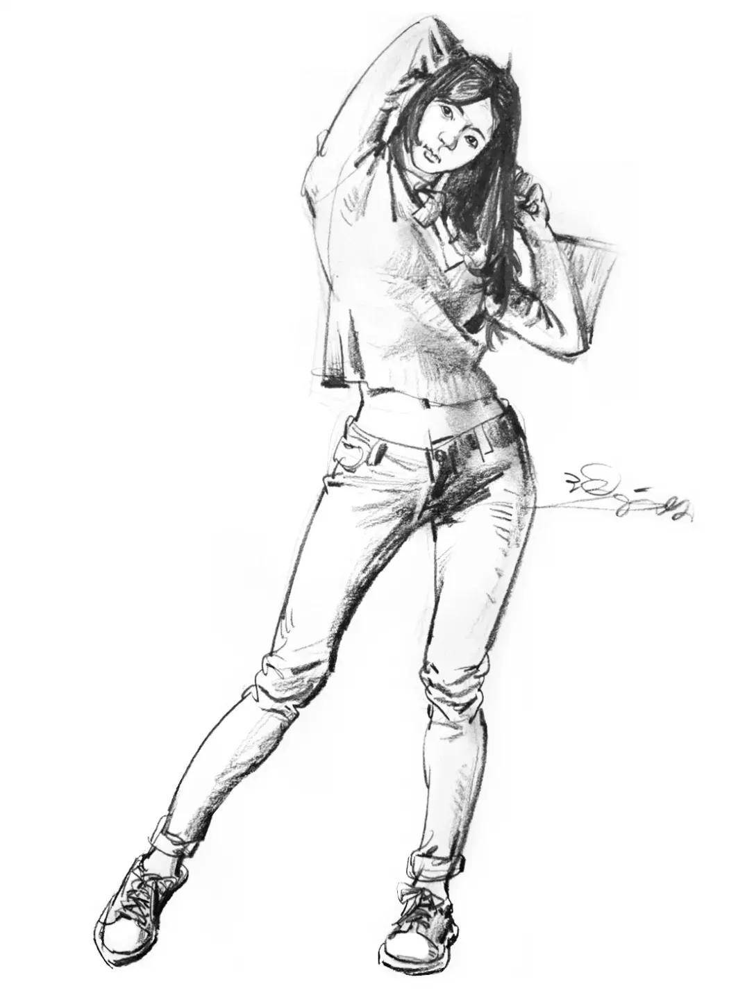 如何画好人体动态速写?