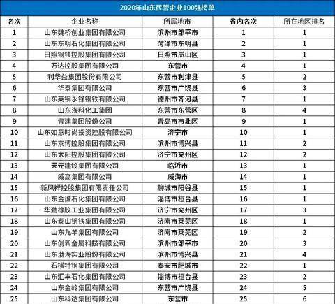 东明石化排名榜2020_名次提升了!东明石化位列2020中国企业500强第186位(2)