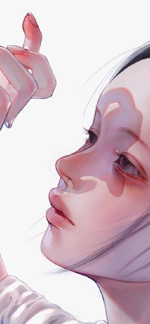 还在这里画~素描的写实嘴唇~看这里樱桃小嘴她不香么?