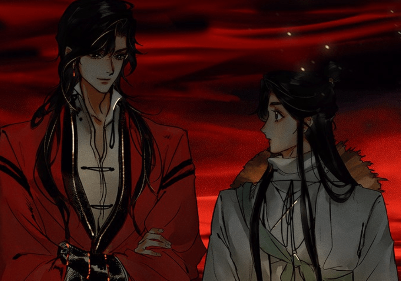 《天官赐福》漫画,三郎换号略敷衍,风师娘娘女装之余还涂指甲油