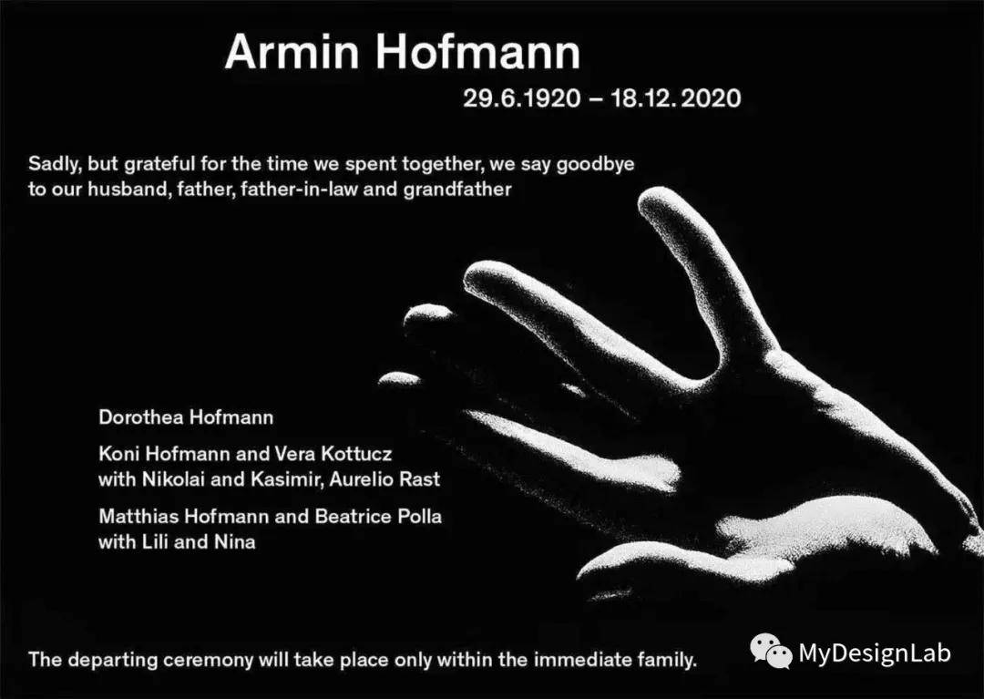 世界著名设计师 armin hofmann去世 享年100岁_阿明·霍夫曼