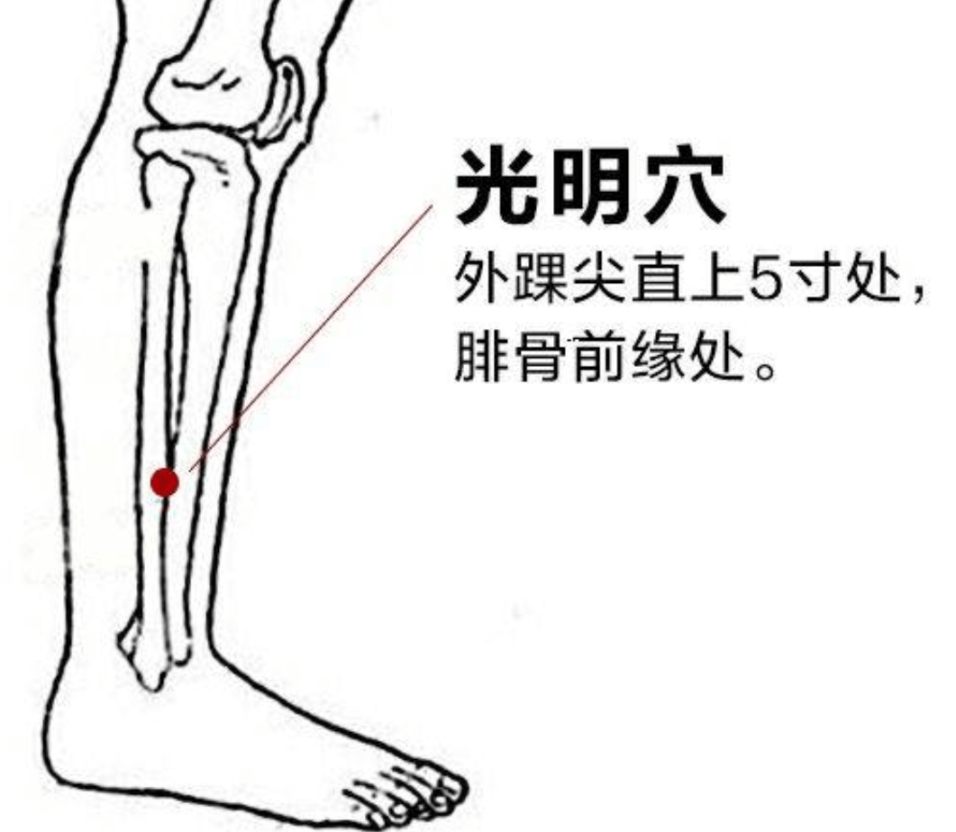 艾灸小腿上这个穴位,对眼睛有好处