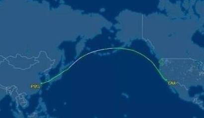 从国内飞往美国的飞机，为什么宁愿往北极绕一圈，也不横穿太平洋