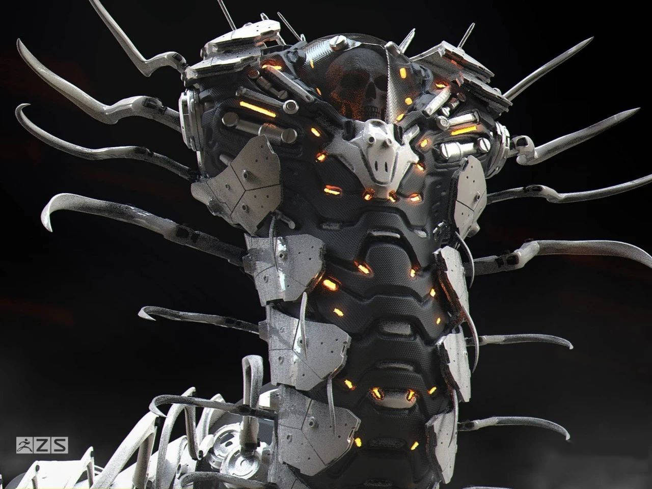 这套科幻机甲简直帅炸了,生物与机械竟能融合出这样的奇妙设计!