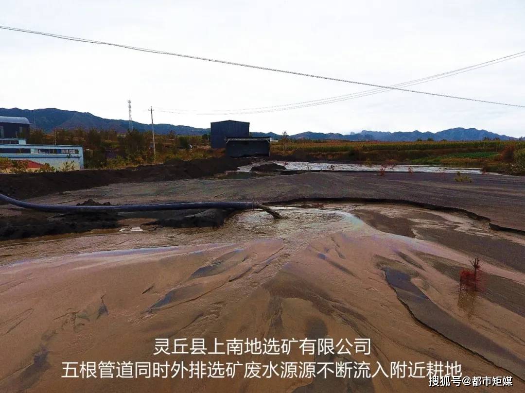 山西灵丘一选矿厂侵占大片耕地违排上万立方生产废水