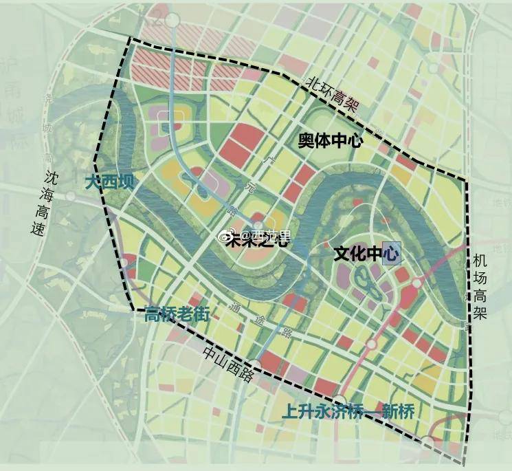 南岸的"永基地"也逐步置换调整; (网传"姚江新城"规划图-最终以官方