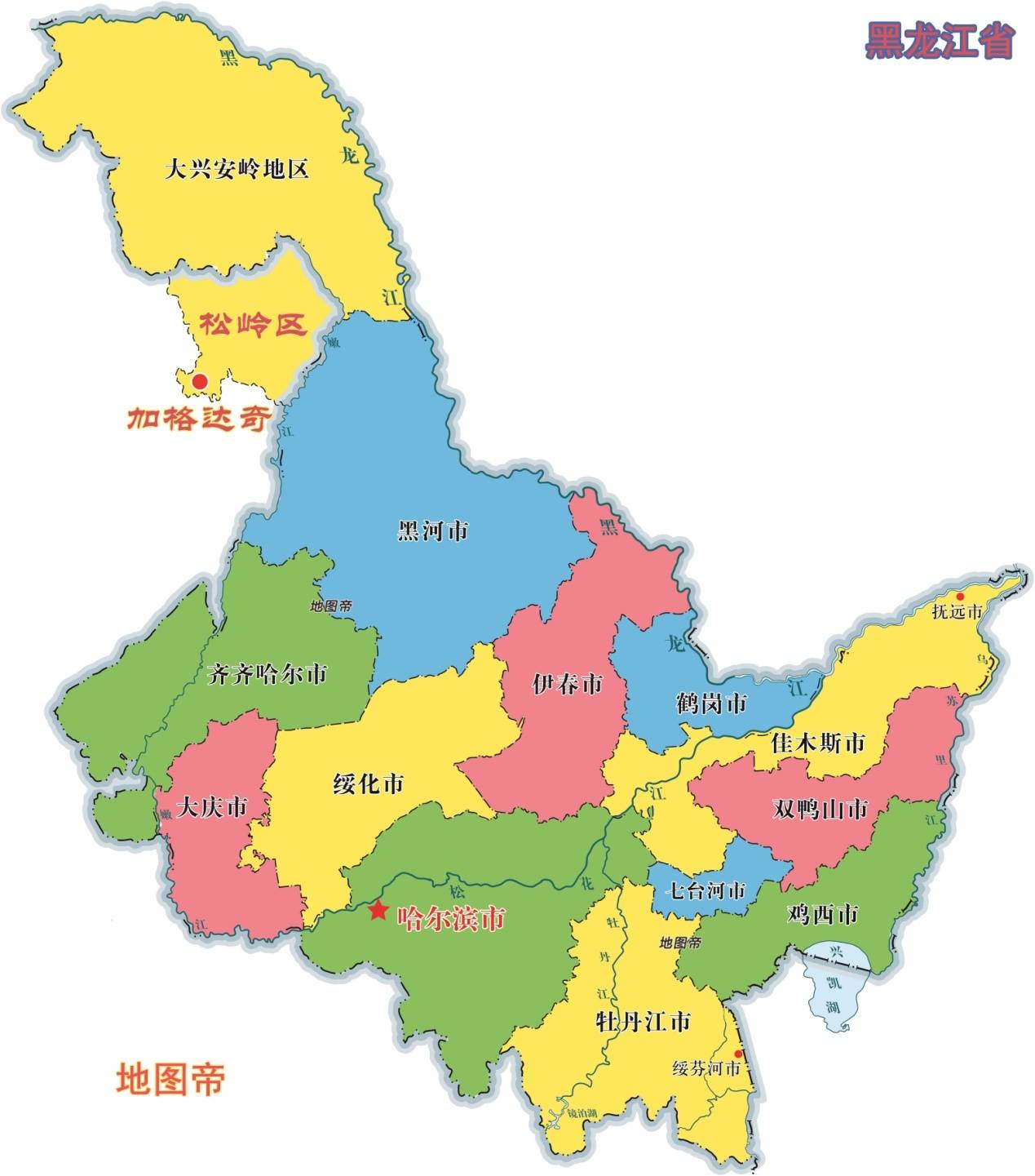 原创黑龙江省大兴安岭地区行政中心加格达奇,为何在内蒙古?