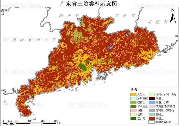 1995年各省土壤类型分布数据图汇总_山西省