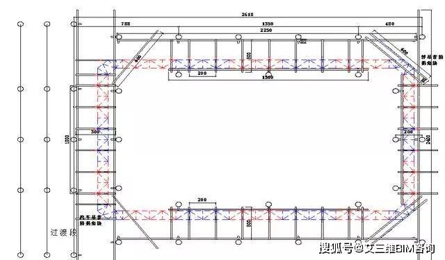 下沉平台上层平面图