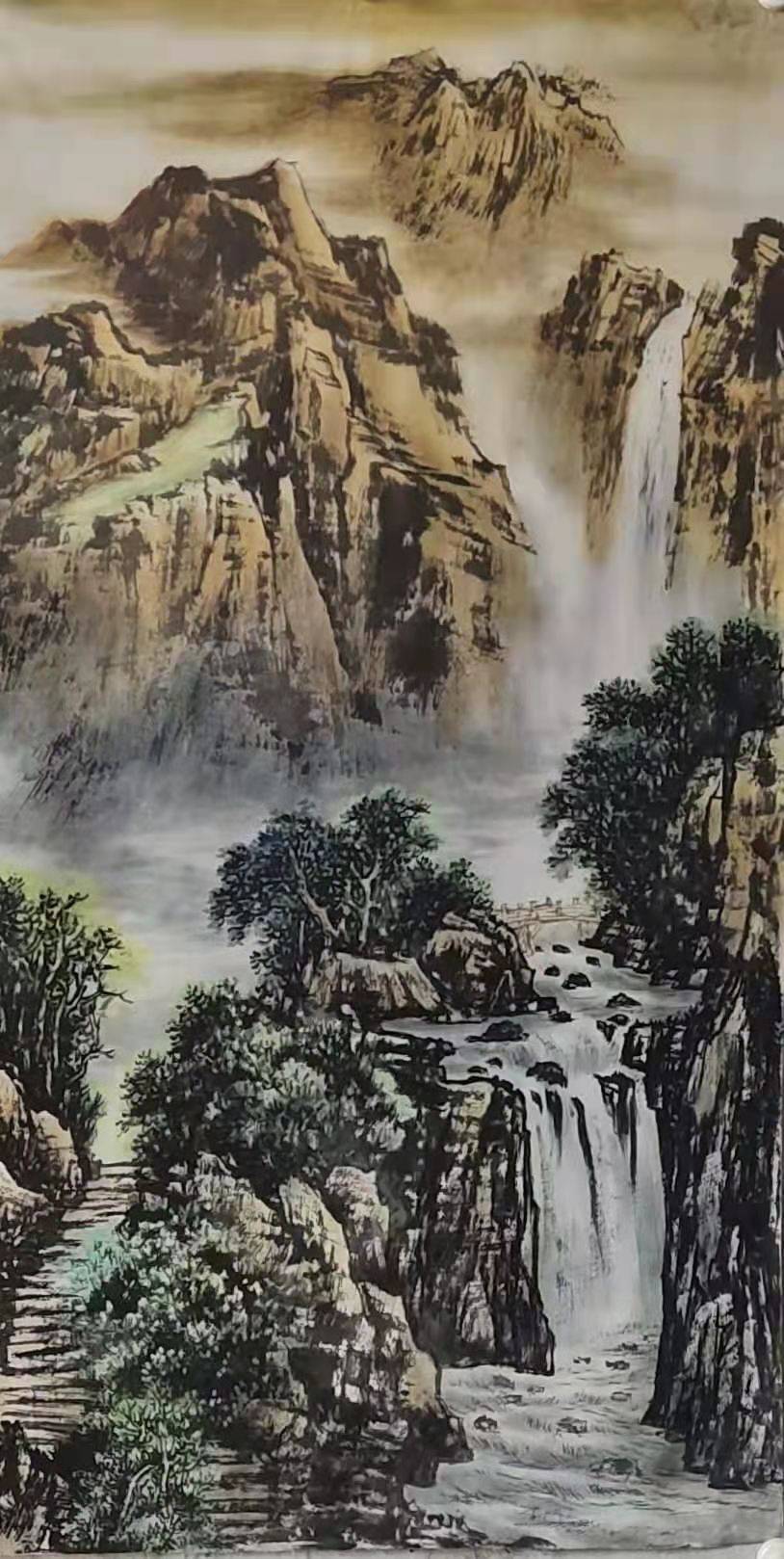 当代著名画家霍钢-水墨山水世界_中国