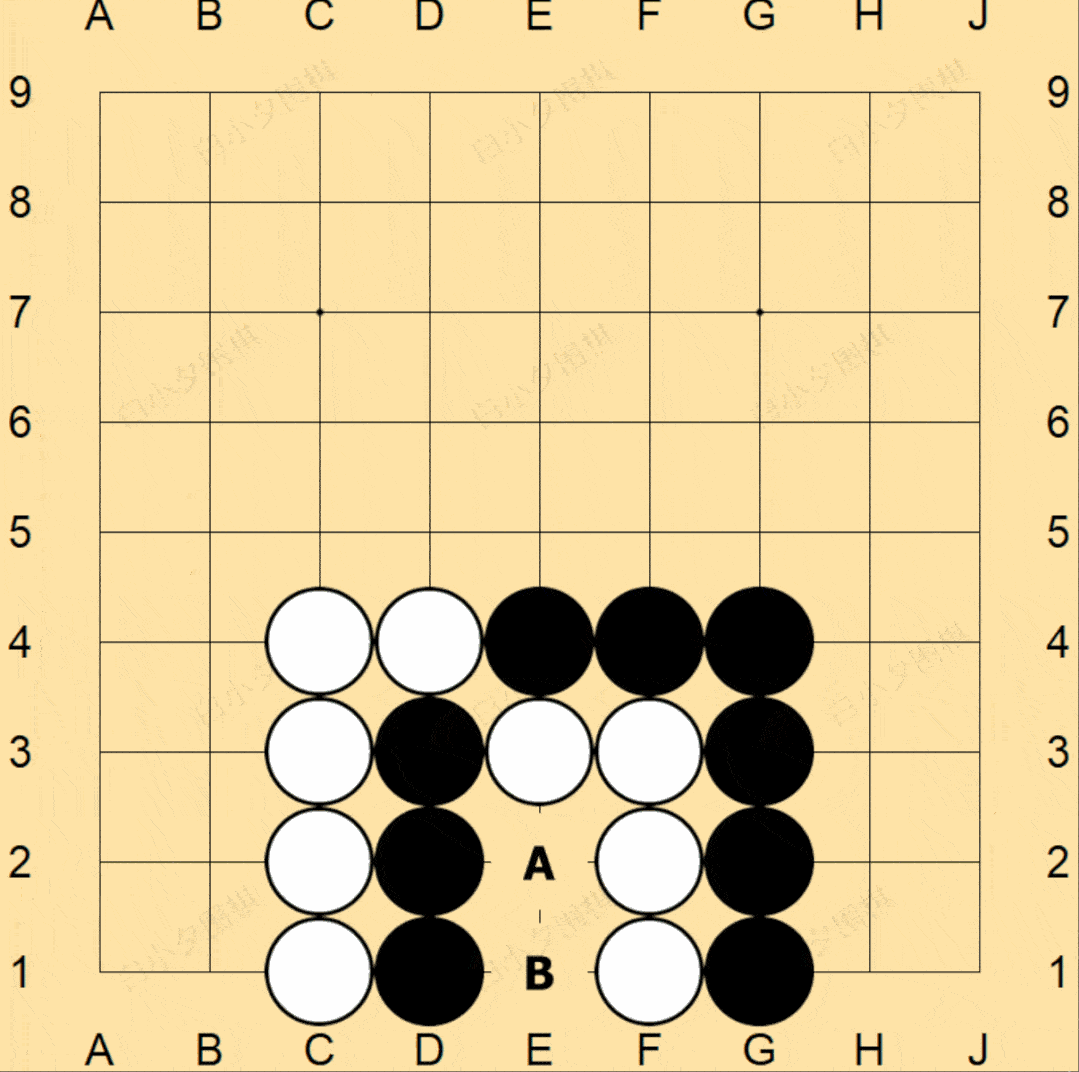 原创围棋入门知识:遇到这种棋形,千万不要落子