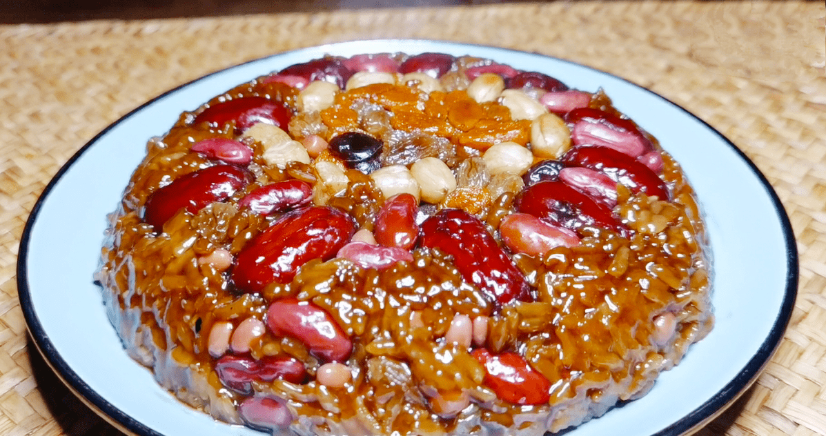 原创年夜饭之红糖八宝饭团团圆圆甜甜蜜蜜简单易学好看又好吃