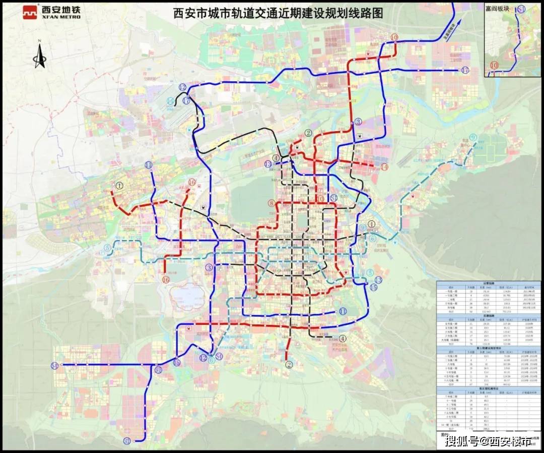 14号线将"牵手"机场城际,地铁11,12,17号线规划建设!_西安