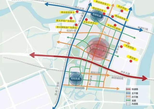 重磅!地铁r1线(规划)将途径麻涌新城中心tod核心区