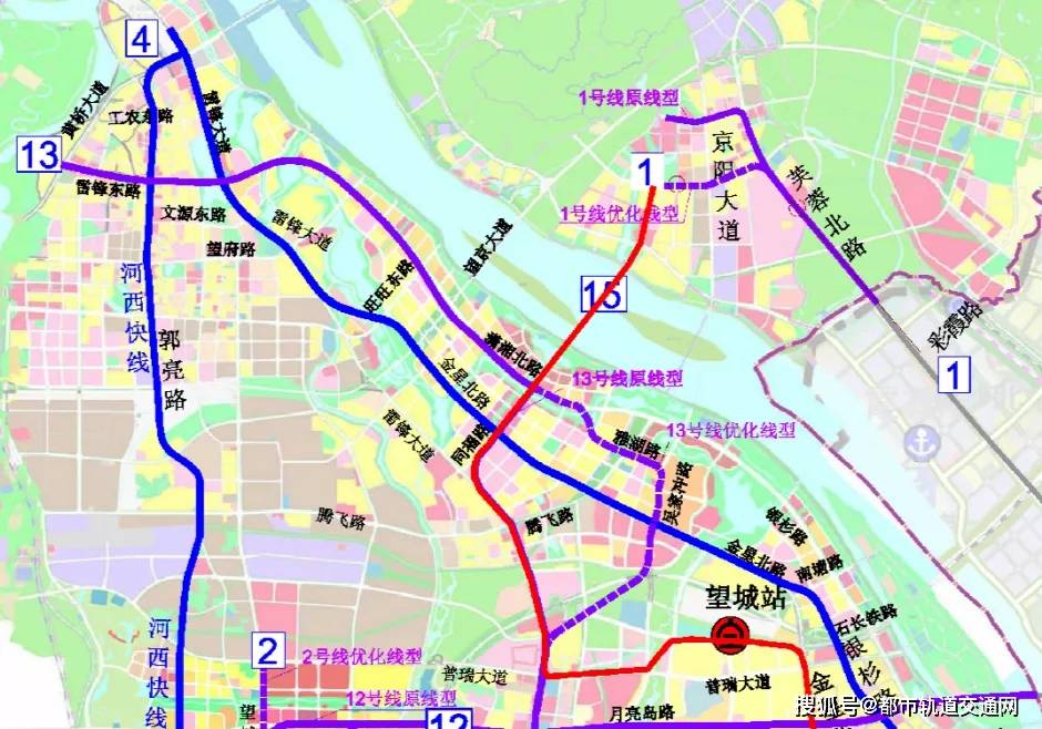 8条线路如下: 河西快线: 从望城主城区黄桥大道与雷锋大道交汇处始发