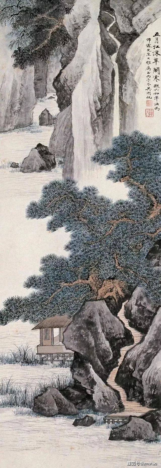 国画欣赏:吴湖帆山水精选_水墨