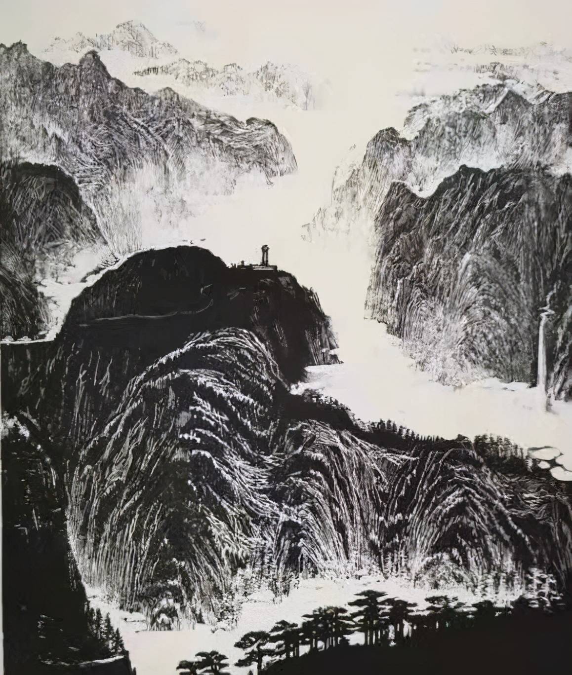 徐龙宝 井岗山 版画徐龙宝 百花齐放 版画汤宝玲汤宝玲 韵(一 水墨汤