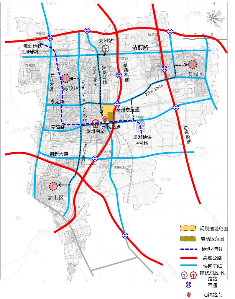 扬州泰州机场,泰州市中心城区,扬中市均在基地半小时圈覆盖范围