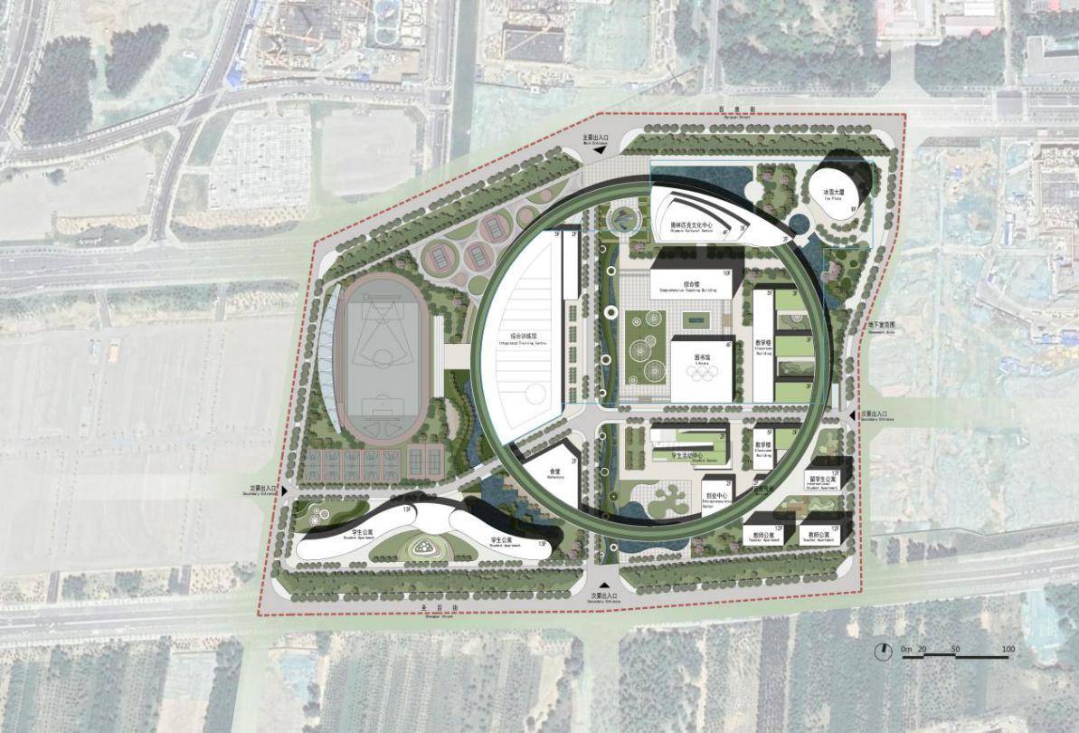 北京奥林匹克学院-北京新华创空间建筑工程设计研究院