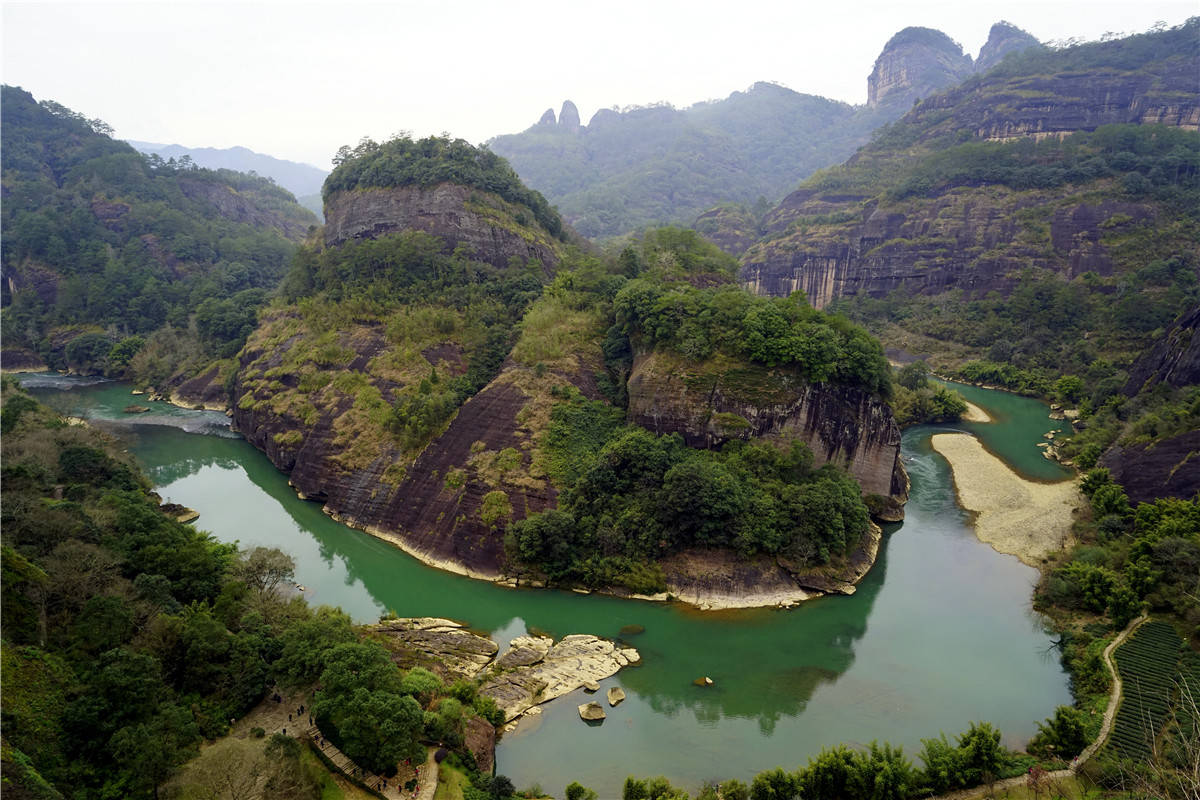 武夷山碧水丹山的天然美景