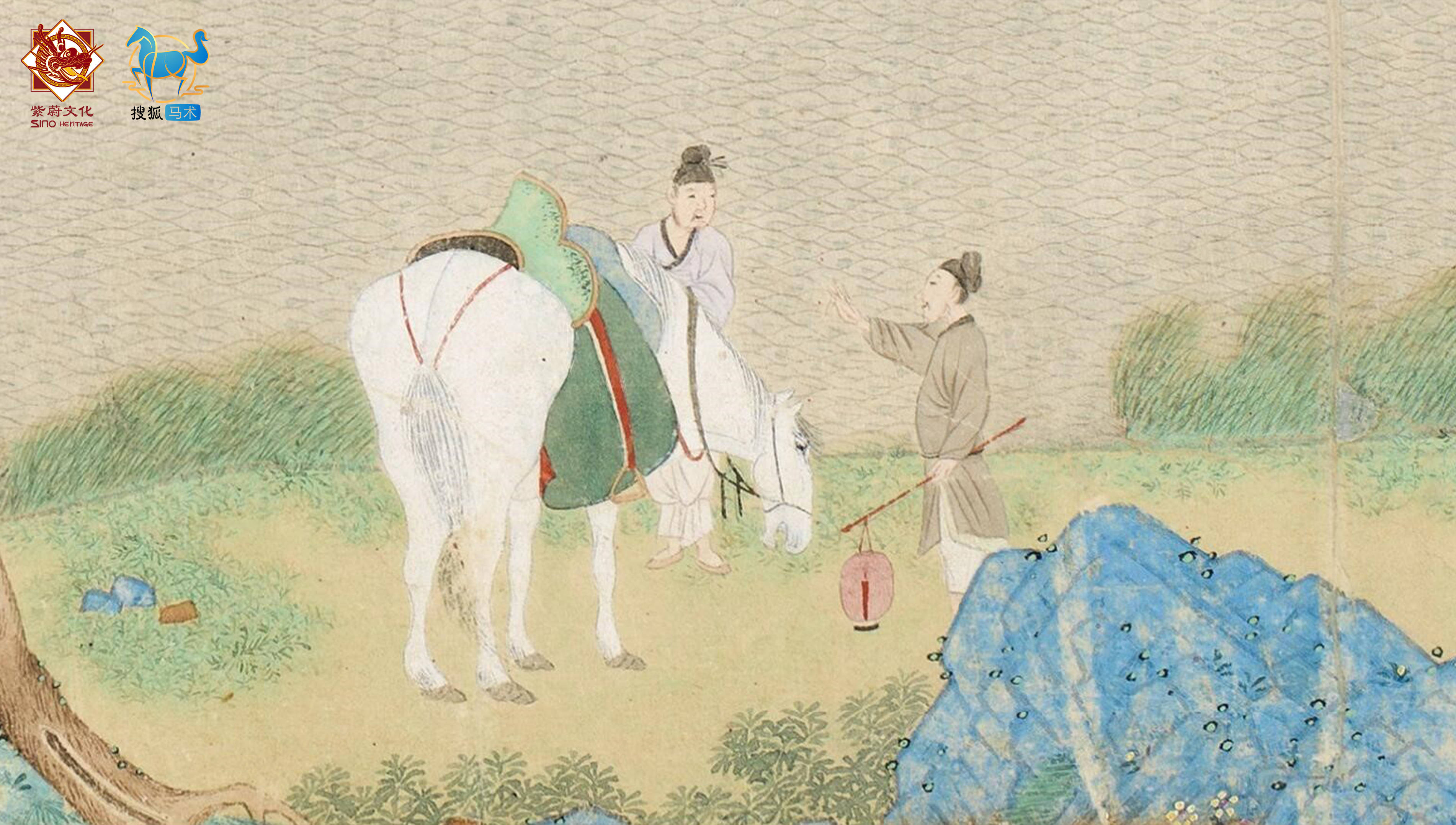 阿特金斯艺术博物馆藏 此图取白居易《琵琶行》诗意 :浔阳江头夜送客