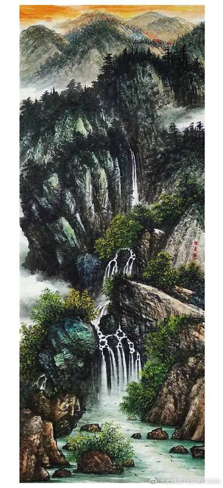 当代实力派山水画画家史教茂山水画作品欣赏