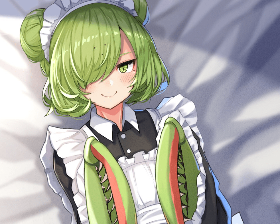 日本一位画师kumano_plan,就非常的喜欢画这些虫子女孩,不得不说还有