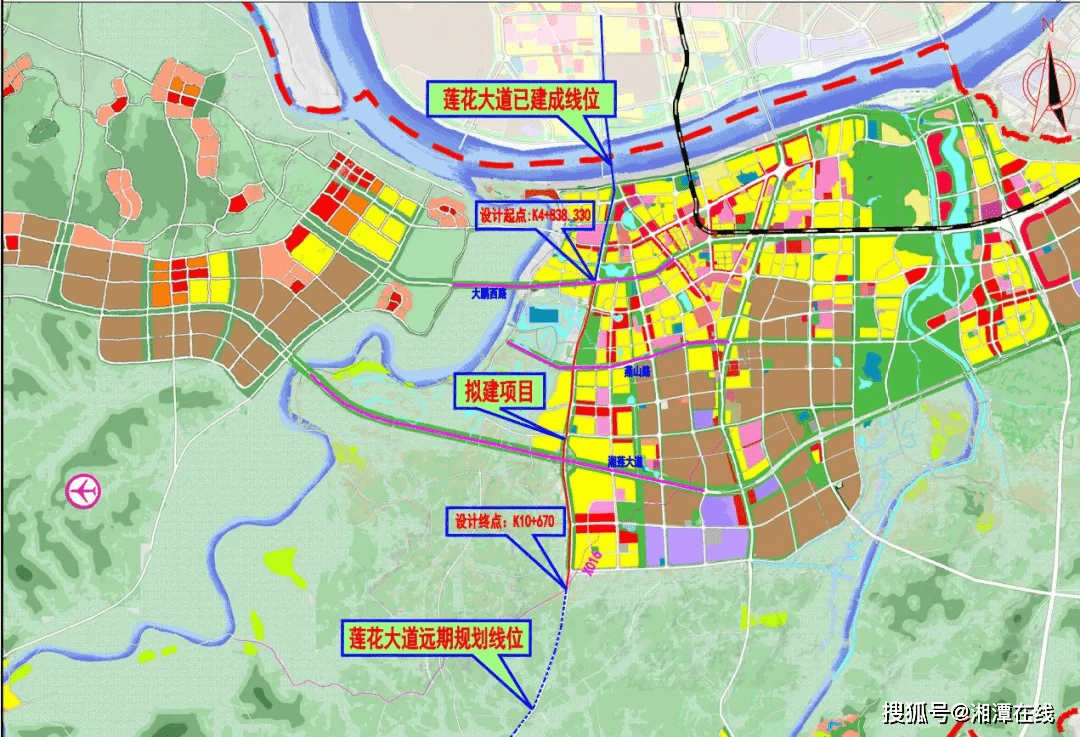 西二环(湘潭县段),莲花大道将这样建!还有