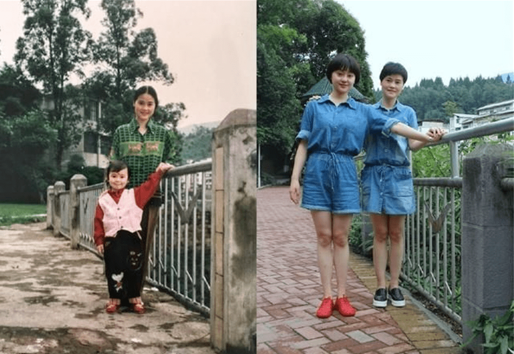 网友晒与父母合照20年前和20年后对比这才叫惊艳时光