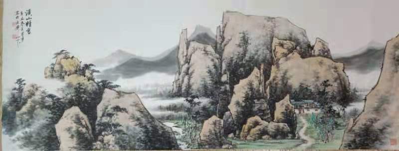 当代著名画家王英勇山水画作品欣赏