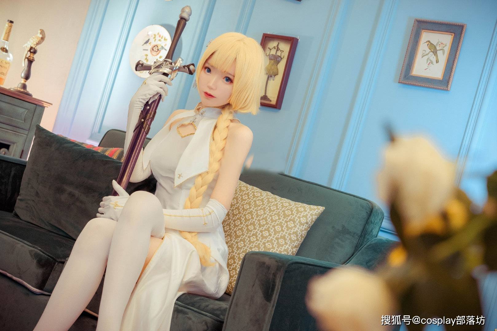 cos:旗袍贞德同人cos正片@然理理