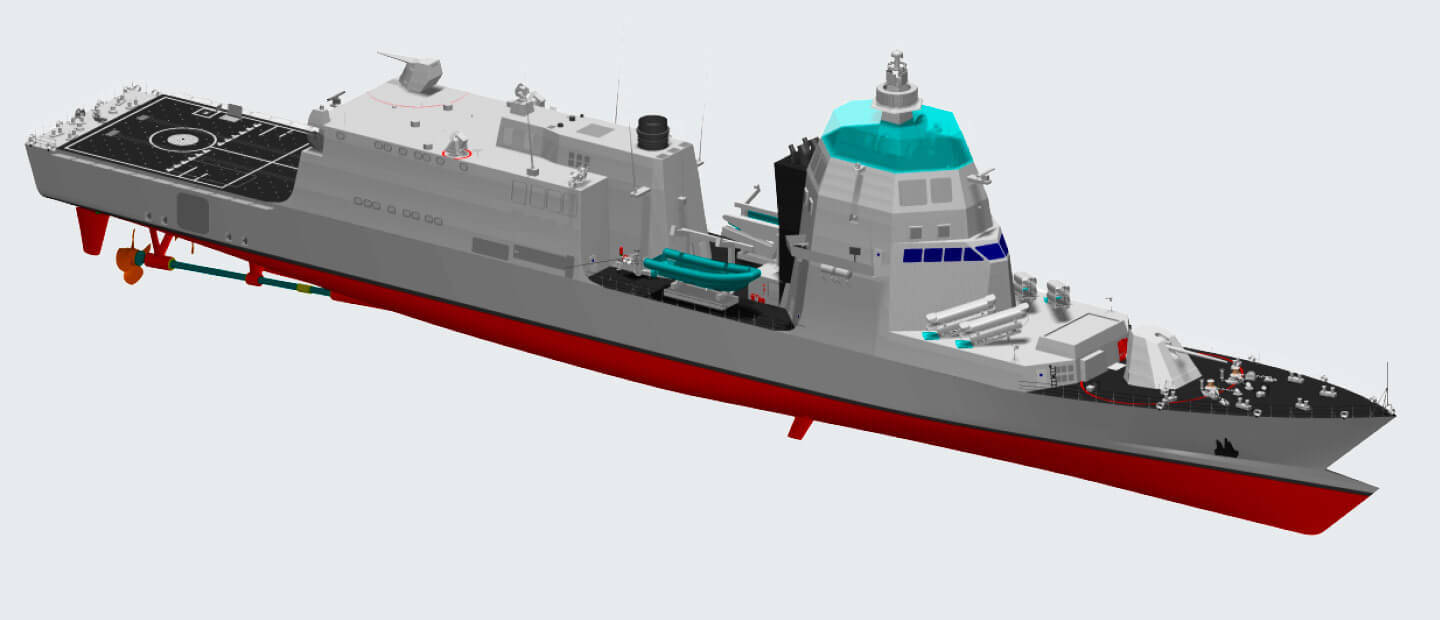 意大利海军最新战舰下水,只需3个人就能开船,外形科幻