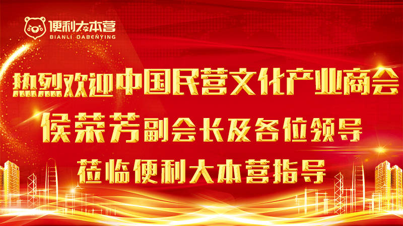 热烈欢迎中国民营文化产业商会侯荣芳副会长一行领导莅临指导