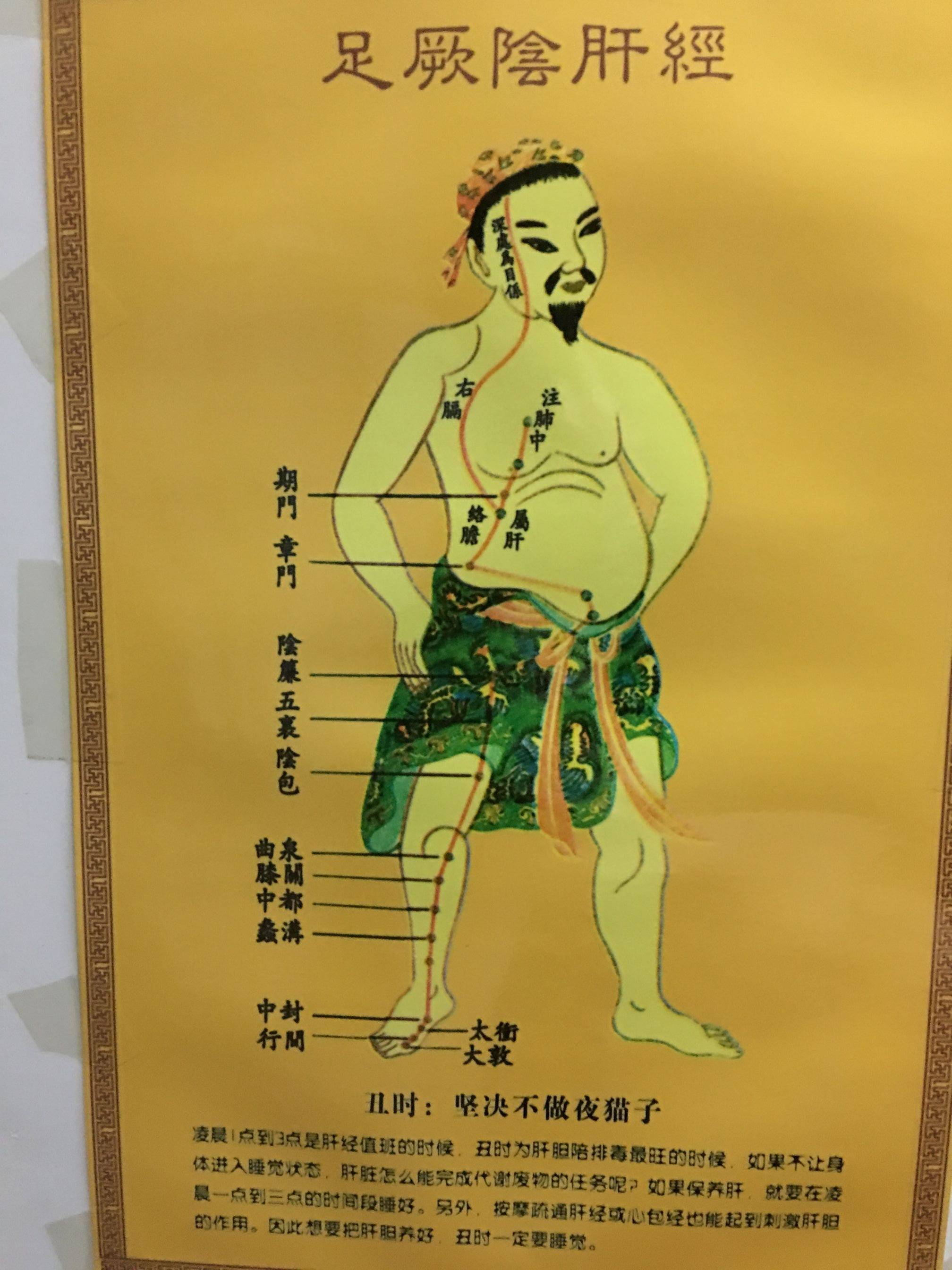 丑时对应肝经
