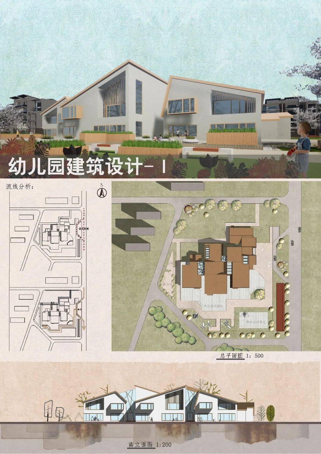 河北大学建筑学2019级春学期课程展:幼儿园方案设计