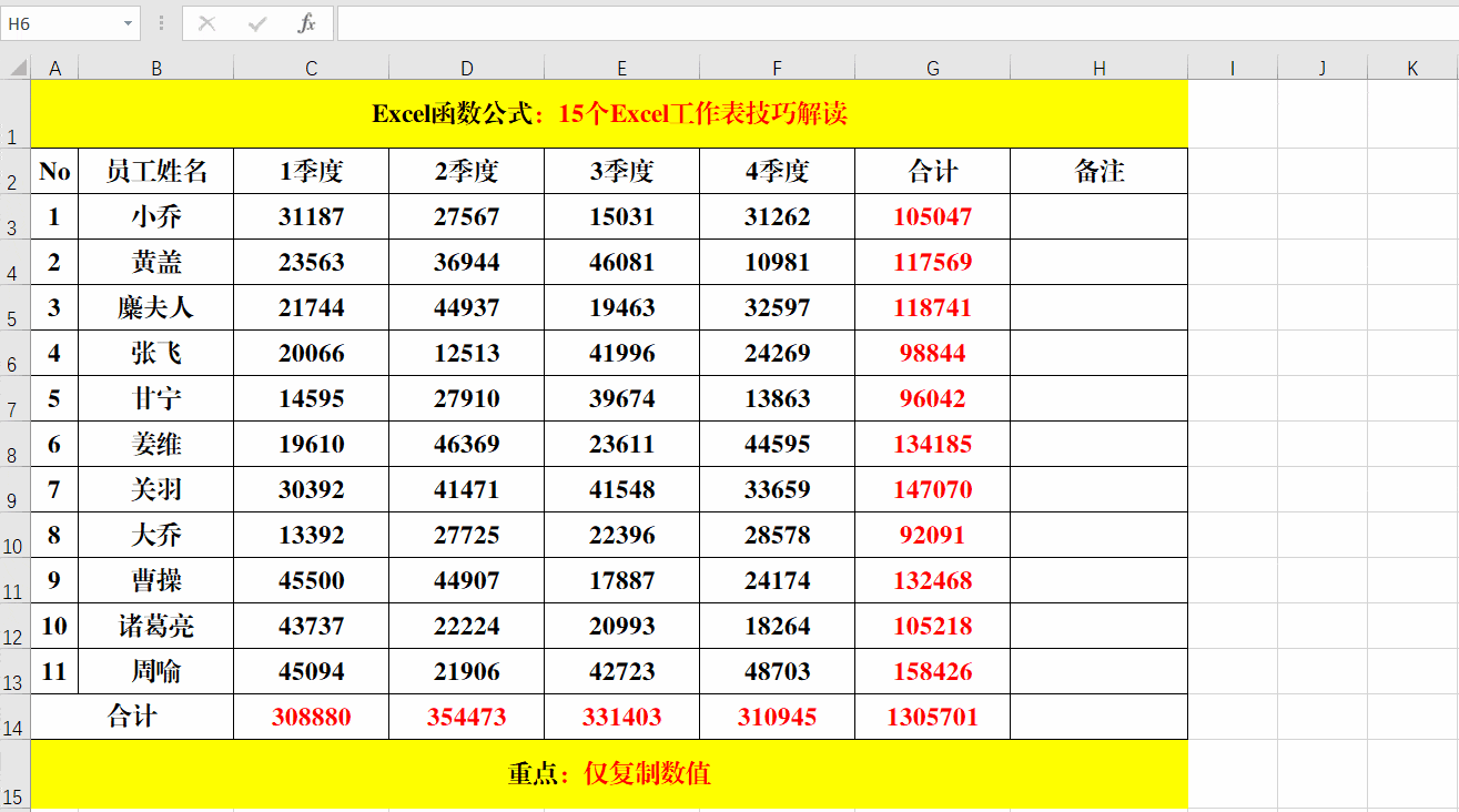 15个excel工作表技巧,效率必备,办公必备
