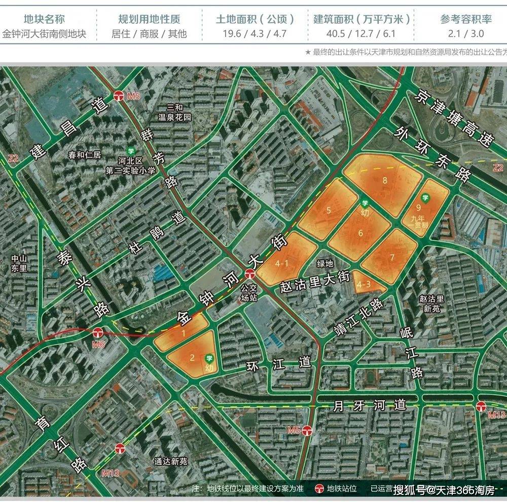 地块地处天津市东北部交通门户金钟河大街南侧,东连京津塘,京沈高速