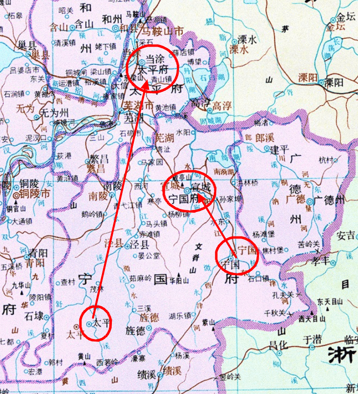 清朝安徽这两个府的治所为何没有跟它们同名县的治所在一起