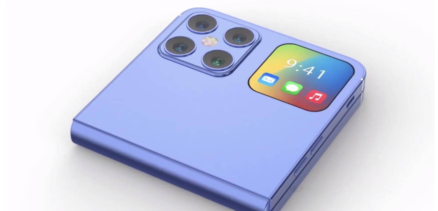 原创苹果折叠屏手机曝光,120hz 双5000万 5000mah,真销魂