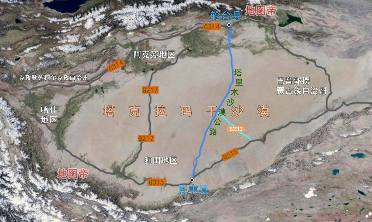 新疆塔里木沙漠公路穿越死亡之海