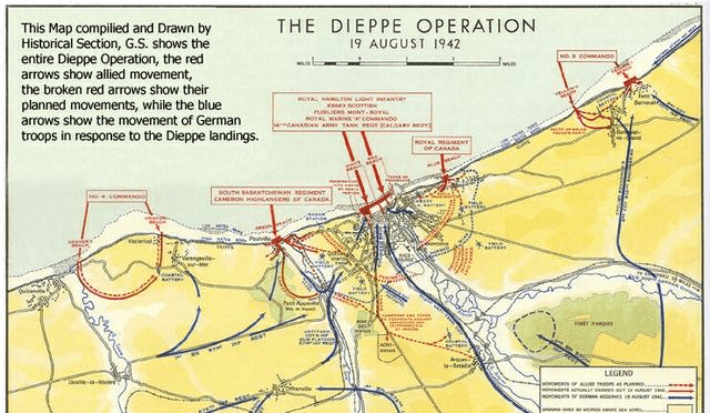 原创盟军兵马未动,情报提前泄露,迪耶普登陆导致4304名官兵伤亡