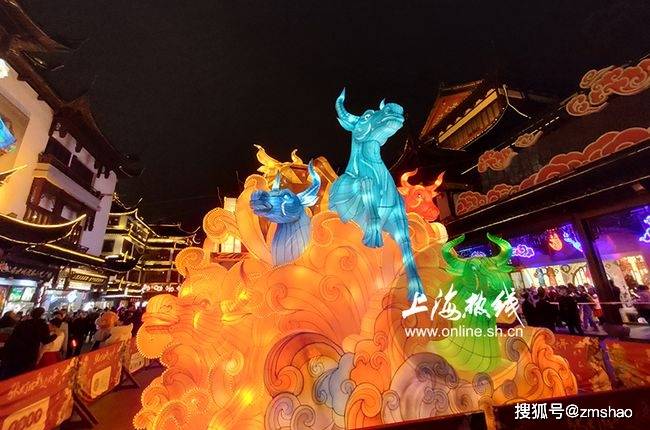 2021牛年上海城隍庙灯彩回顾