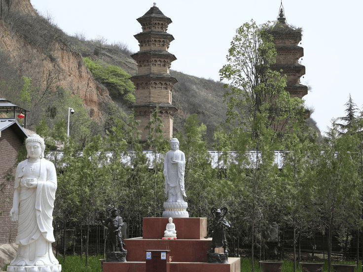 西安华严寺千年双塔