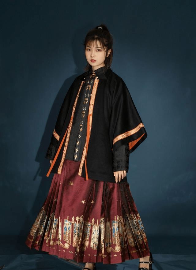 你和酷girl只差一套暗黑系套装少见的黑色系汉服高冷又帅气