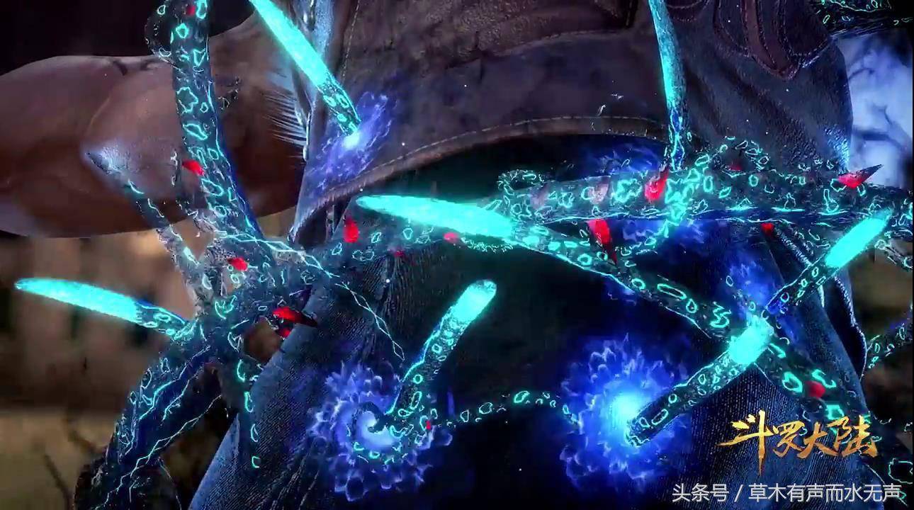 原创斗罗大陆第一季,唐三蓝银草第一第二魂技出场集锦