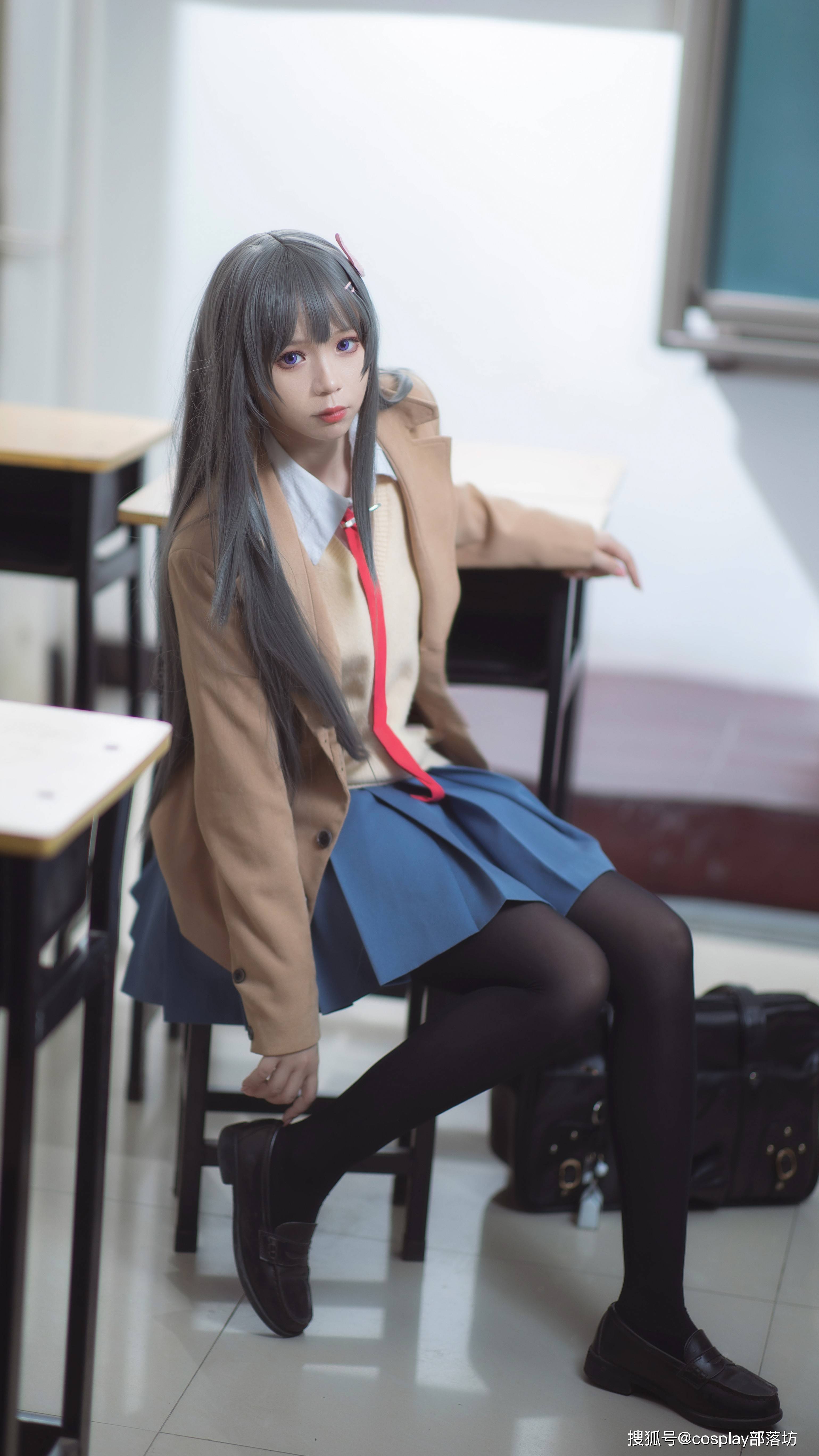 cos:兔女郎学姐樱岛麻衣cos正片@半度度度喵