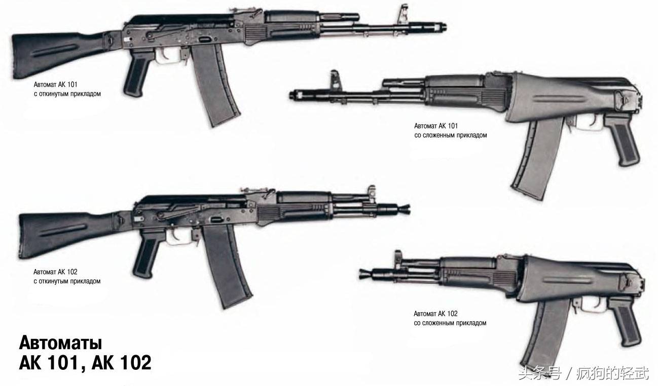 ak47,akm,ak101俄罗斯到底装备有多少种ak