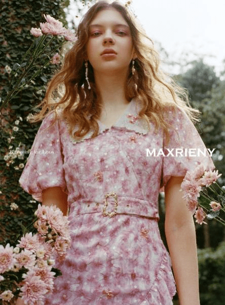 新生代小花李一桐生动演绎仙女复古风女装品牌maxrieny夏季新品主题片
