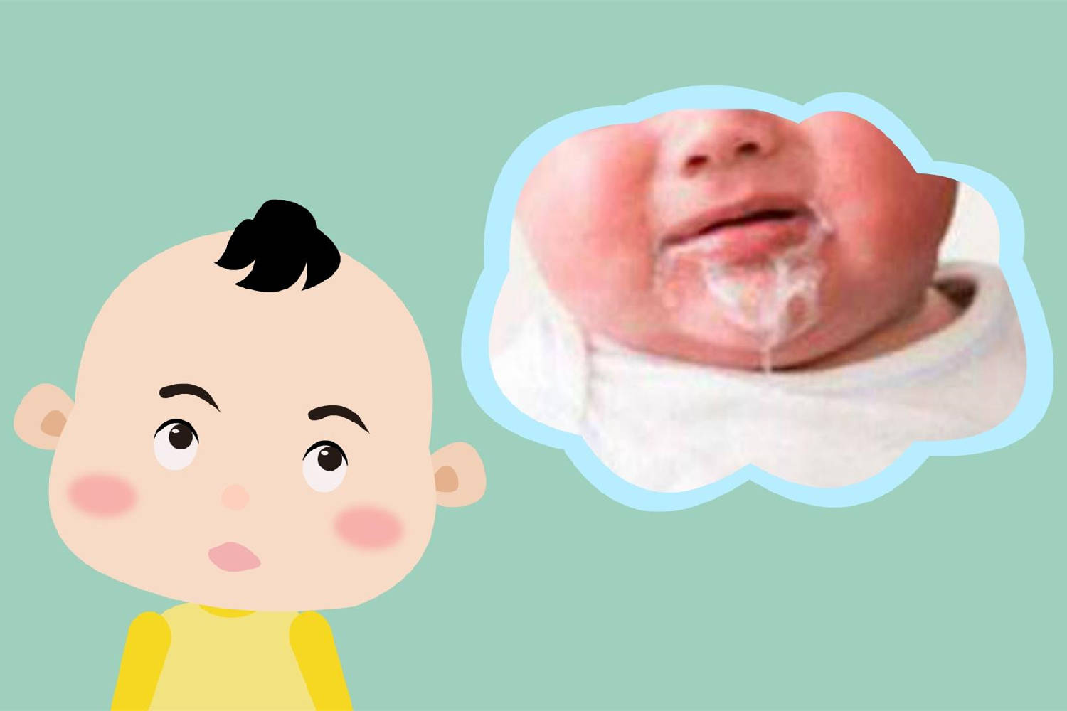 如果吐奶是喷射性的,或者精神不好,甚至有发热情况,就说明宝宝生病了